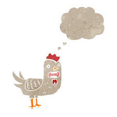 retro cartoon cockerel