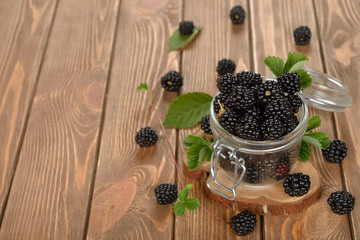 Fresh blackberries