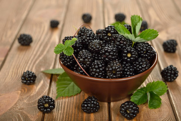 Fresh blackberries