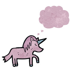 retro cartoon unicorn