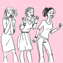 Excited women