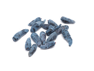  berries of honeysuckle isolated on white background