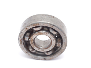 Old bearing on a white background
