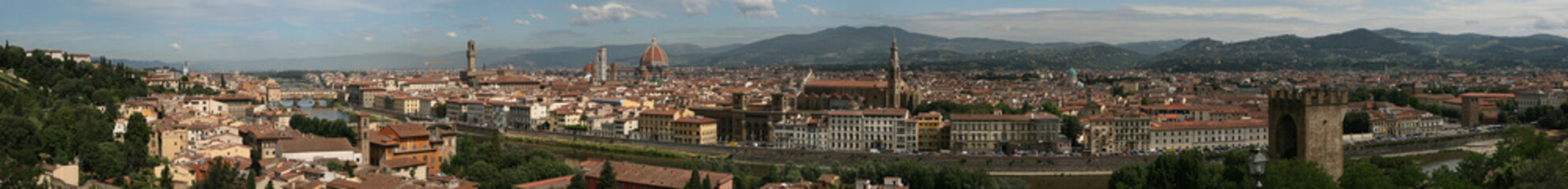 Fototapeta na wymiar Panorama of Florence, Tuscany, Italy.
