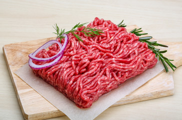 Raw beef minced meat