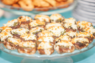 Baked stuffed mushrooms