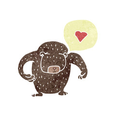 retro cartoon bear