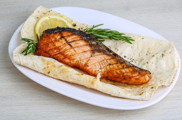 Grilled salmon