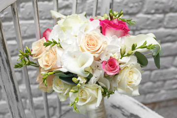 bright wedding bouquet