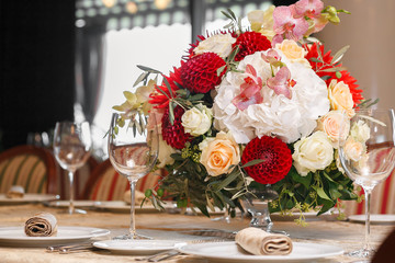  table  served  in restaurant