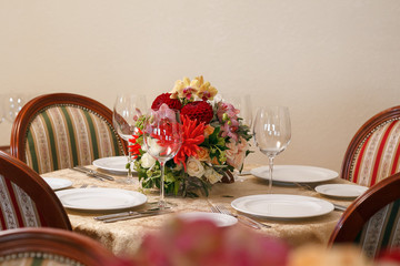  table  served  in restaurant