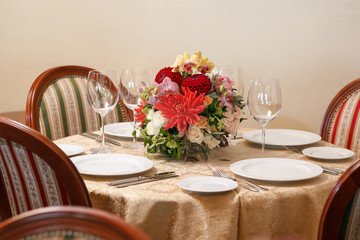  table  served  in restaurant