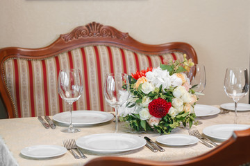  table  served  in restaurant