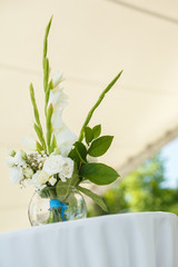 flowers at the wedding