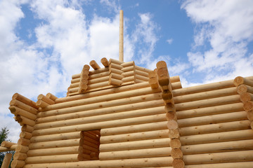 Building wooden chapel