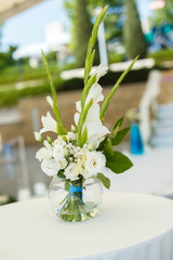 flowers at the wedding