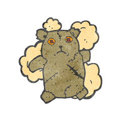 retro cartoon teddy bear