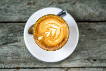 Coffee cup with tree patter