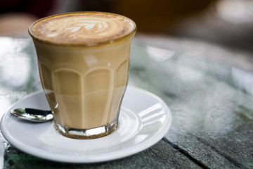 Coffee cup with tree patter