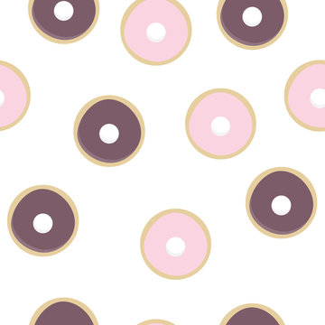 Donuts seamless background.