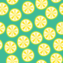 Seamless lemon background.