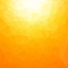 Yellow Polygonal Mosaic Background, Creative Design Templates