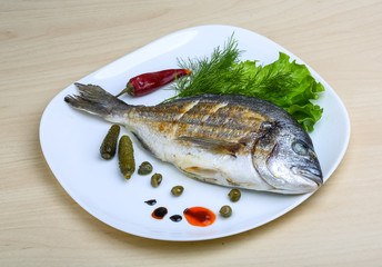 Grilled dorado