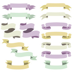 Obraz premium Vintage Banners Set