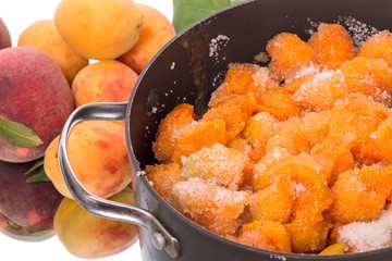 Preparation of apricot jam