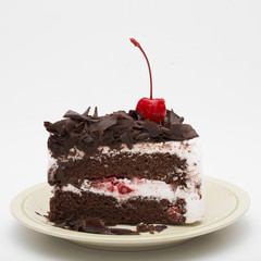Cake on a white background.
