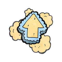 retro cartoon decorative arrow