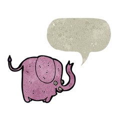 retro cartoon elephant