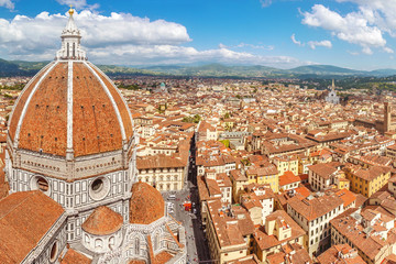 Obraz premium Florence panoram from Cathedral Santa Maria del Fiore, Italy