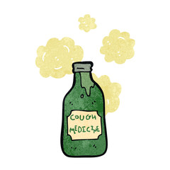 retro cartoon cough medicine
