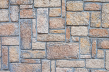 背景素材　ブロック柄の壁