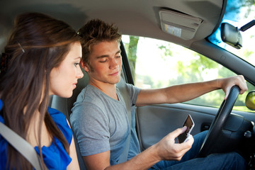 Driving: Reading a Text Message While Driving