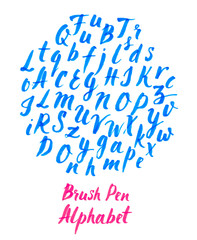 Hand drawn vintage alphabet