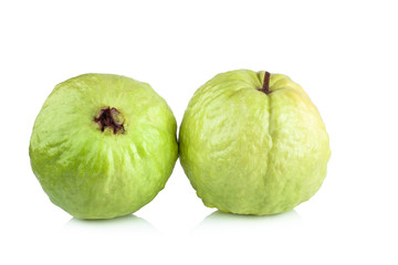 guava fruit on white background