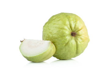 guava fruit on white background