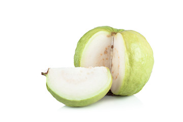 guava fruit on white background