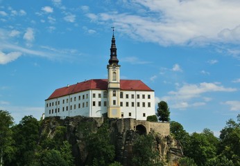 Fototapeta na wymiar Decin Castle in Czech Republic