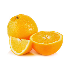 Orange on a white background