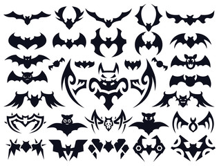 Bat Shapes Set for Halloween