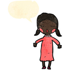 retro cartoon woman singing