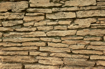 Texture of a wall from sandstone.