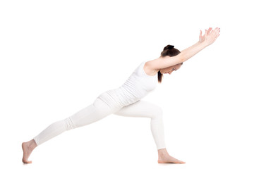 Yoga Virabhadrasana 1 Pose variation