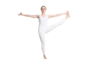 Obraz premium Utthita Hasta padangushthasana yoga pose