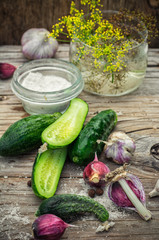 salted cucumber