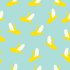 Banana seamless background.