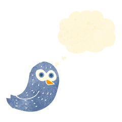 retro cartoon bird